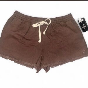 Volcom High Waist Brown Shorts